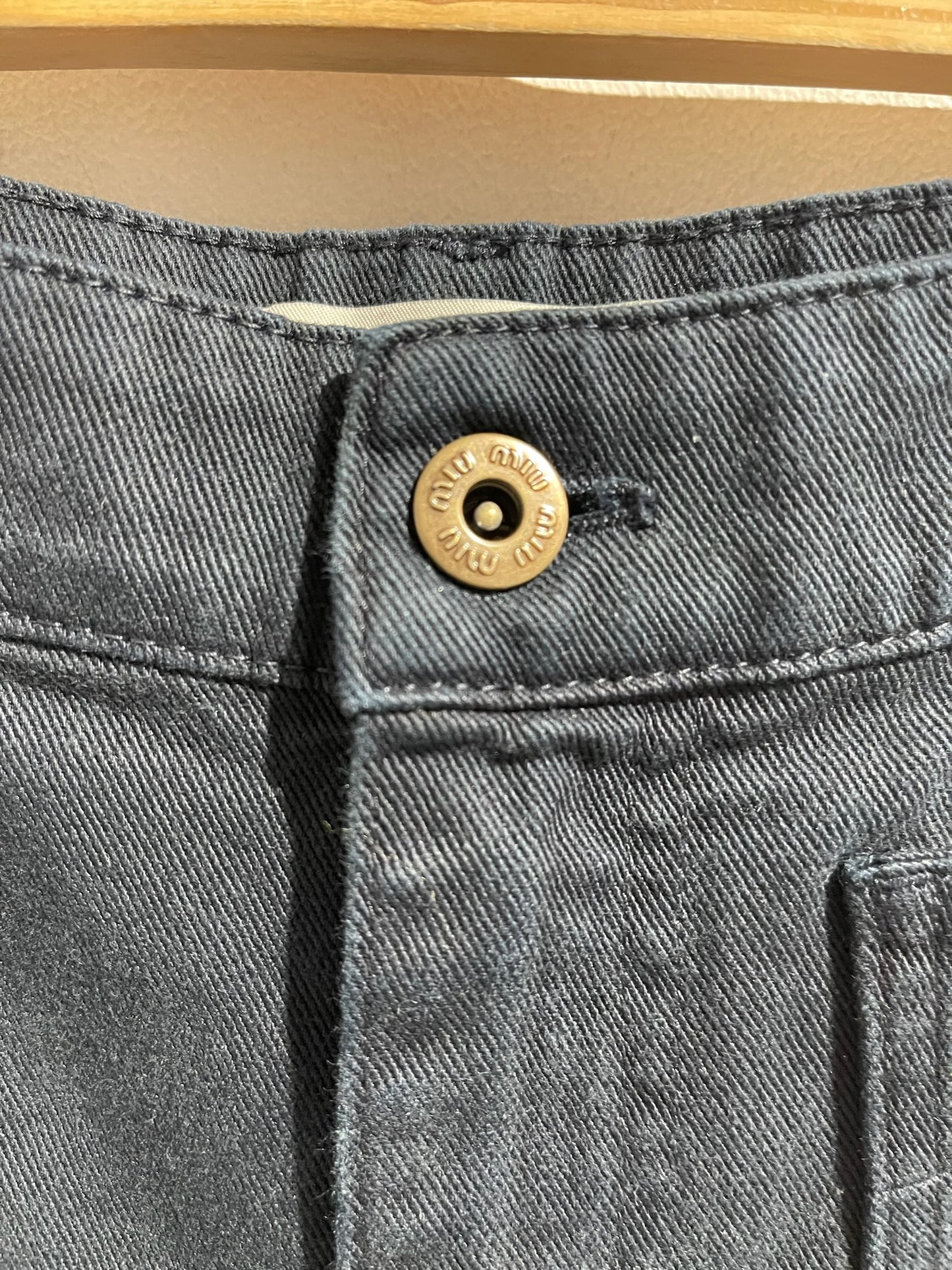 Jeans Miu Miu bleu marine T.38