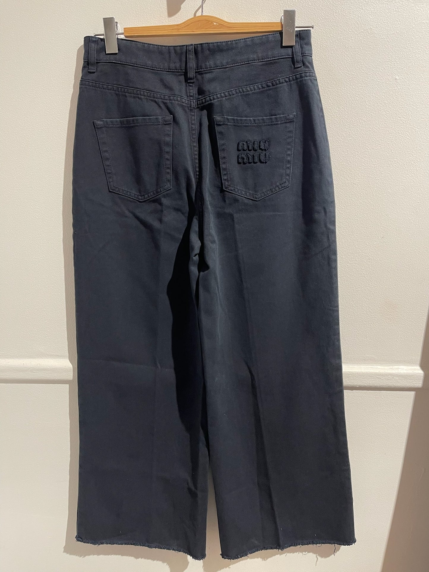 Jeans Miu Miu bleu marine T.38