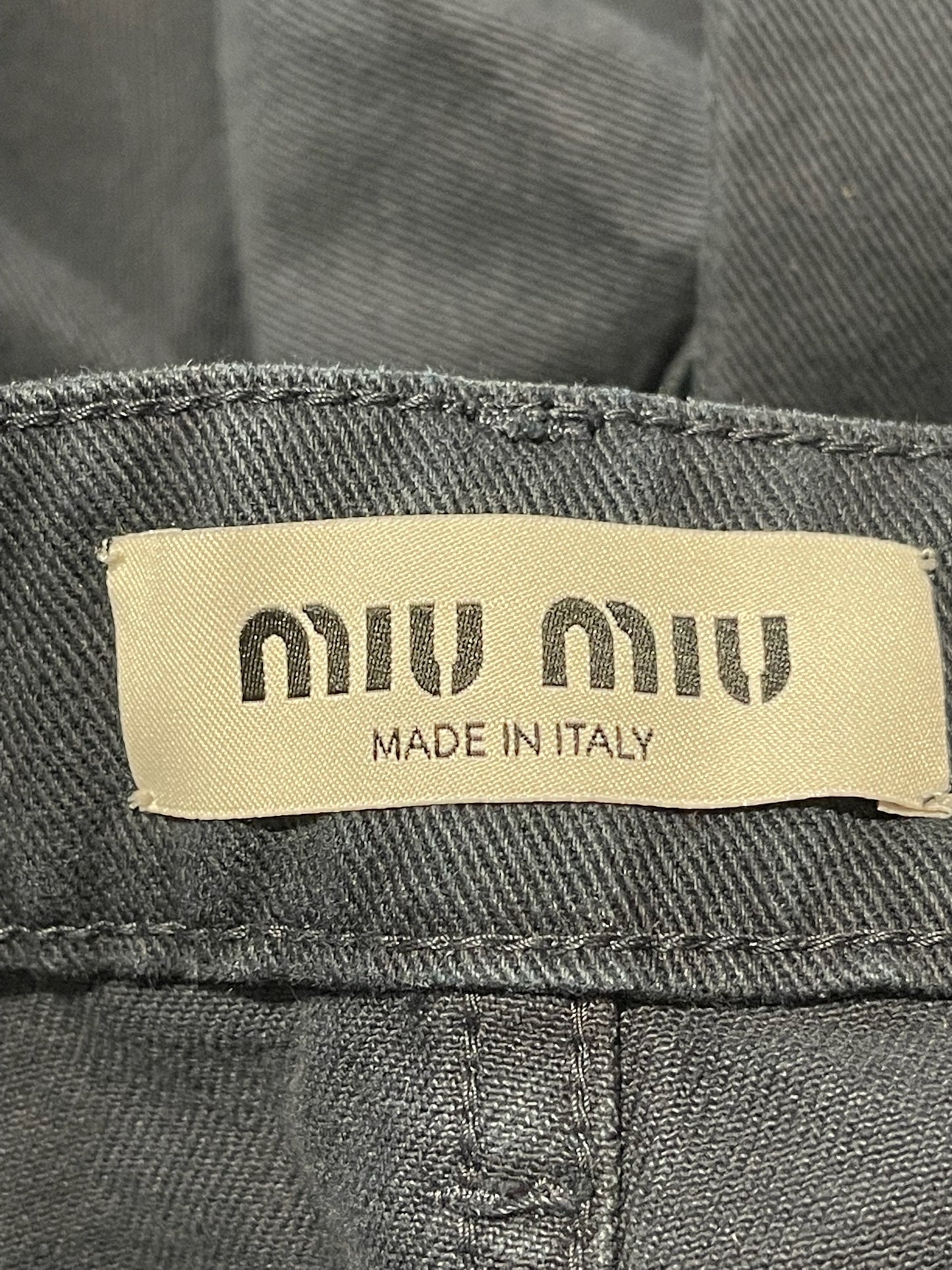 Jeans Miu Miu bleu marine T.38