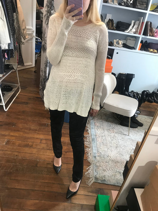 Pull Helmut Lang blanc T.S