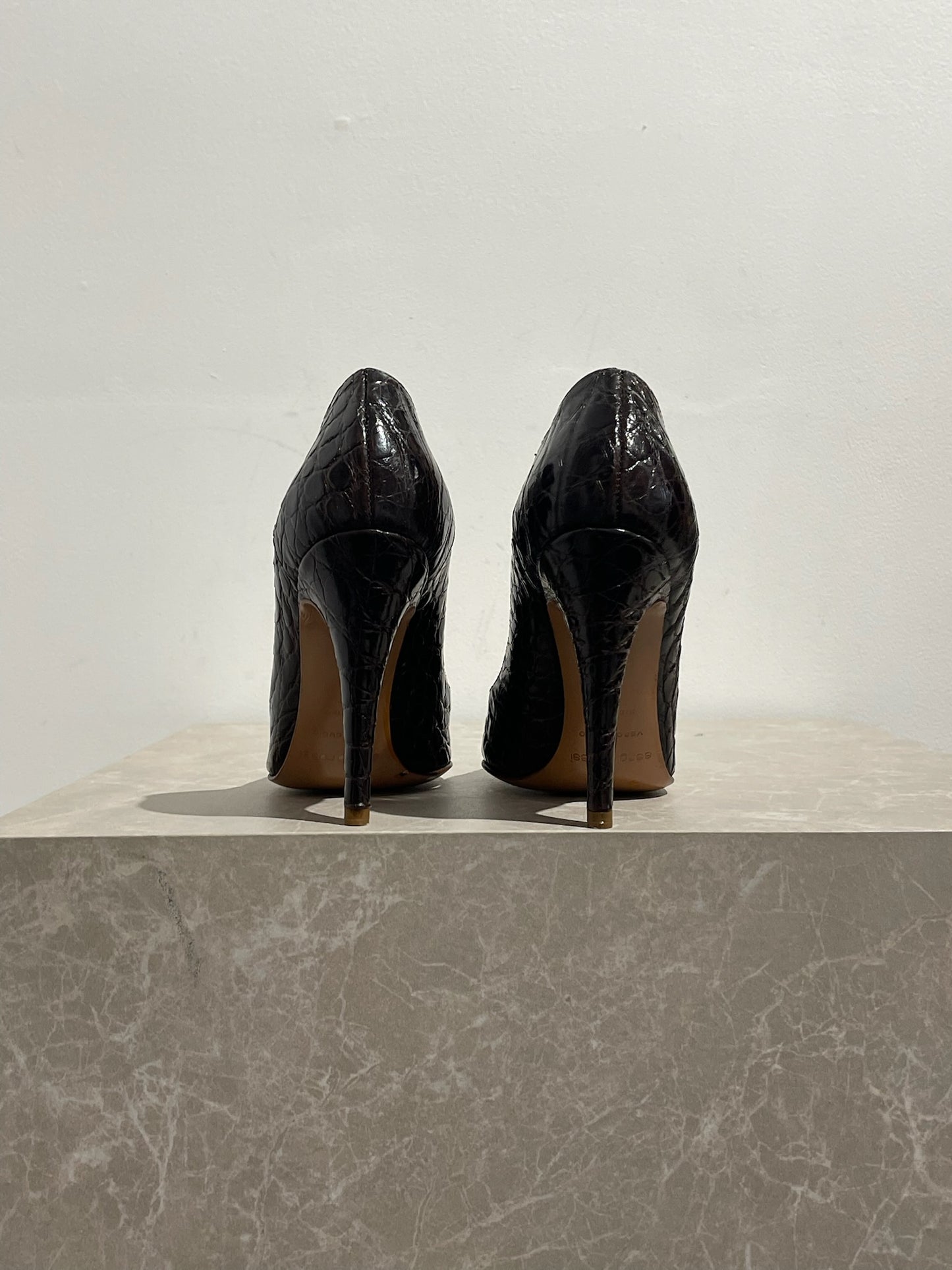 Escarpins Sergio Rossi marron T.35