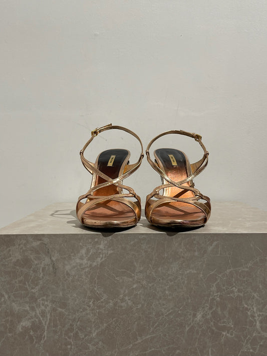 Sandales Miu Miu roses T 37.5