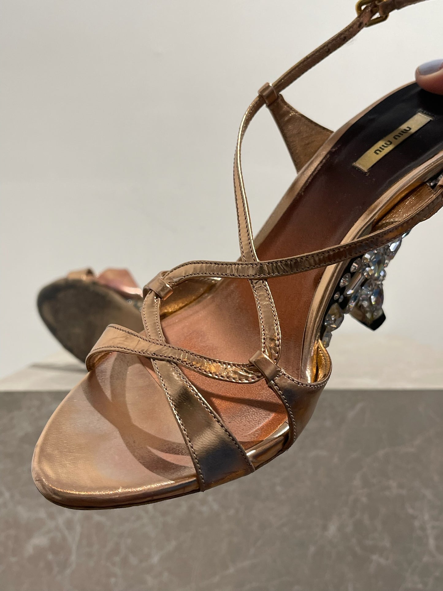 Sandales Miu Miu roses T 37.5