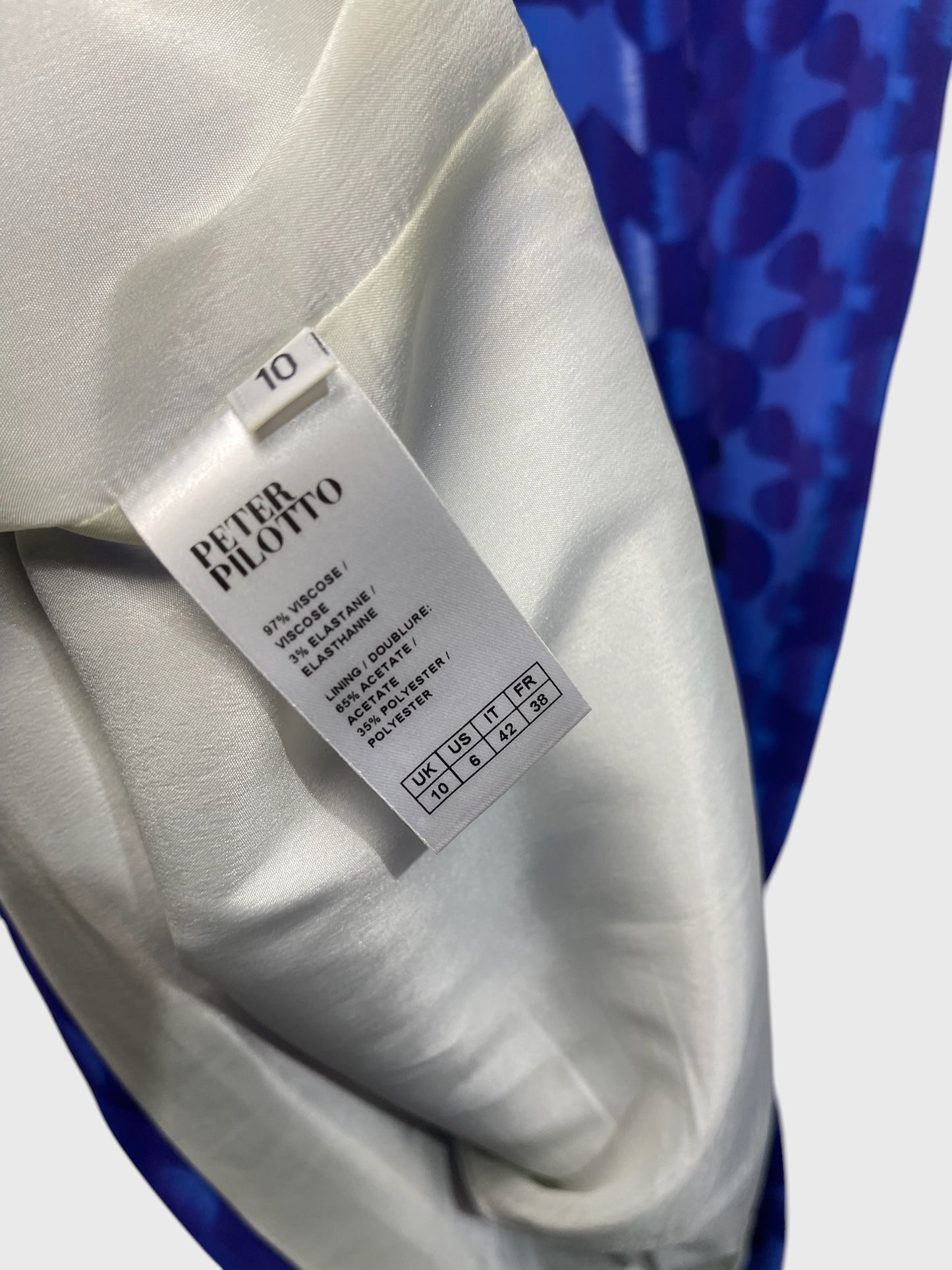 Robe Peter Pilotto bleue T.38