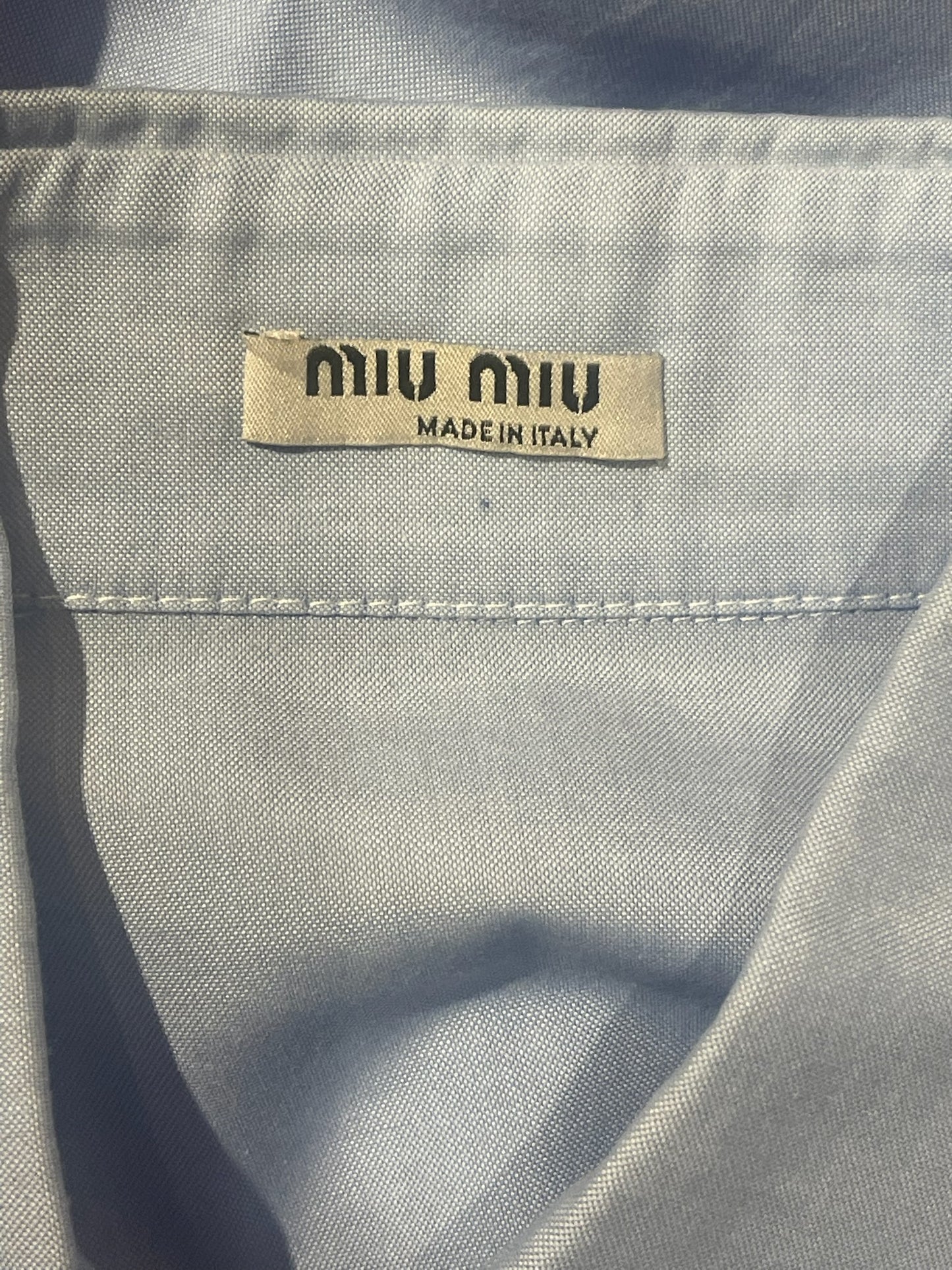 Chemise Miu Miu bleue T.M