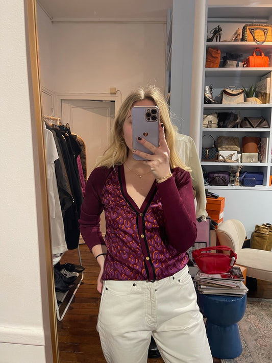 Cardigan Louis Vuitton léopard T.XS