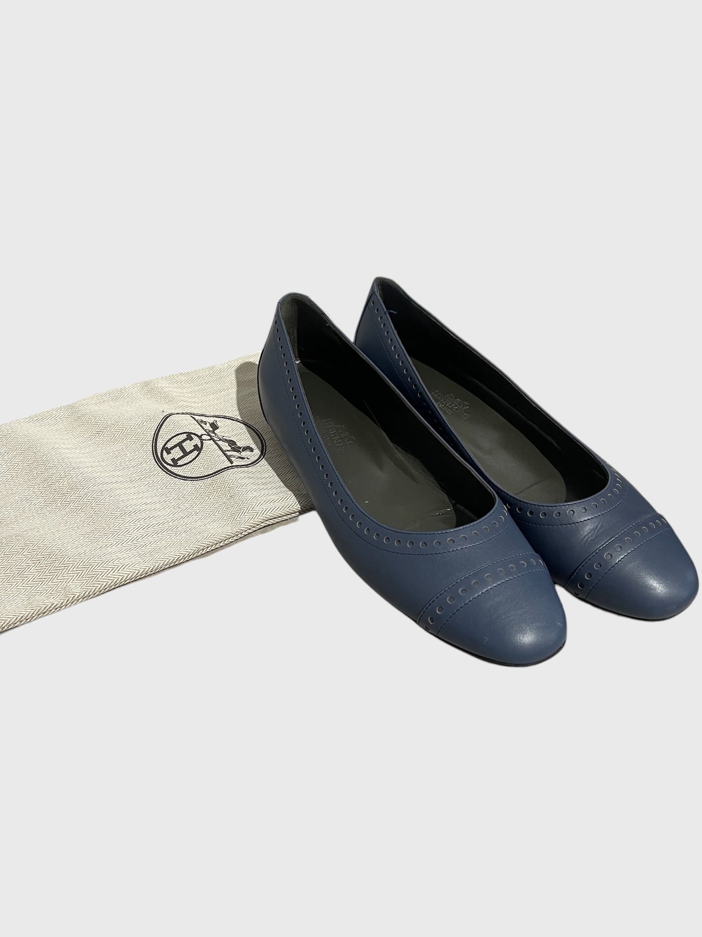 Ballerines Hermès bleues T.37