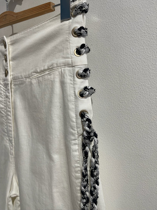 Pantalon Chanel blanc T.40