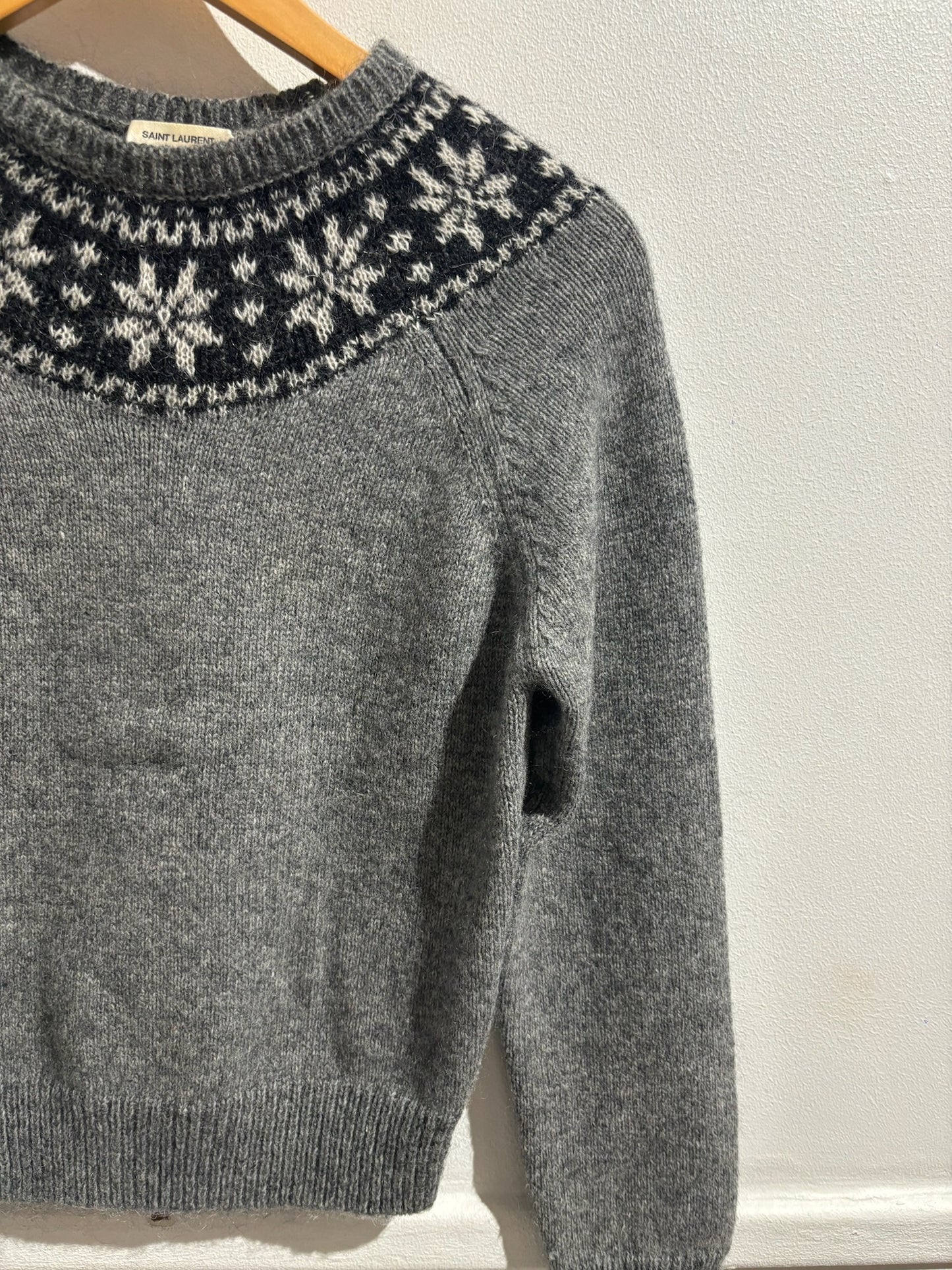 Pull Saint Laurent gris T.S