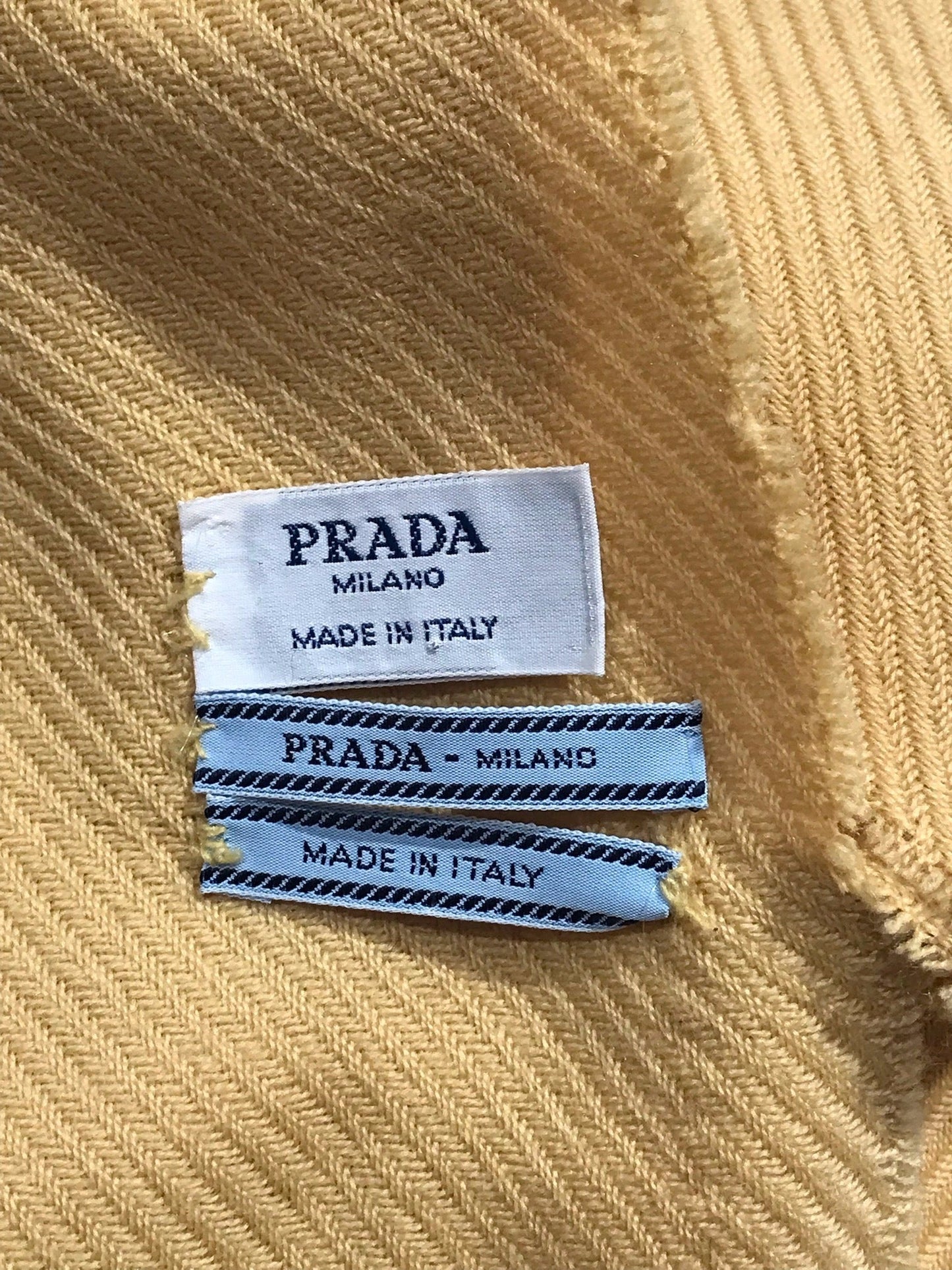 Echarpe Prada jaune