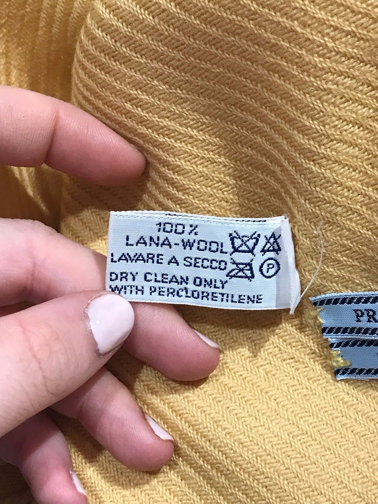 Echarpe Prada jaune