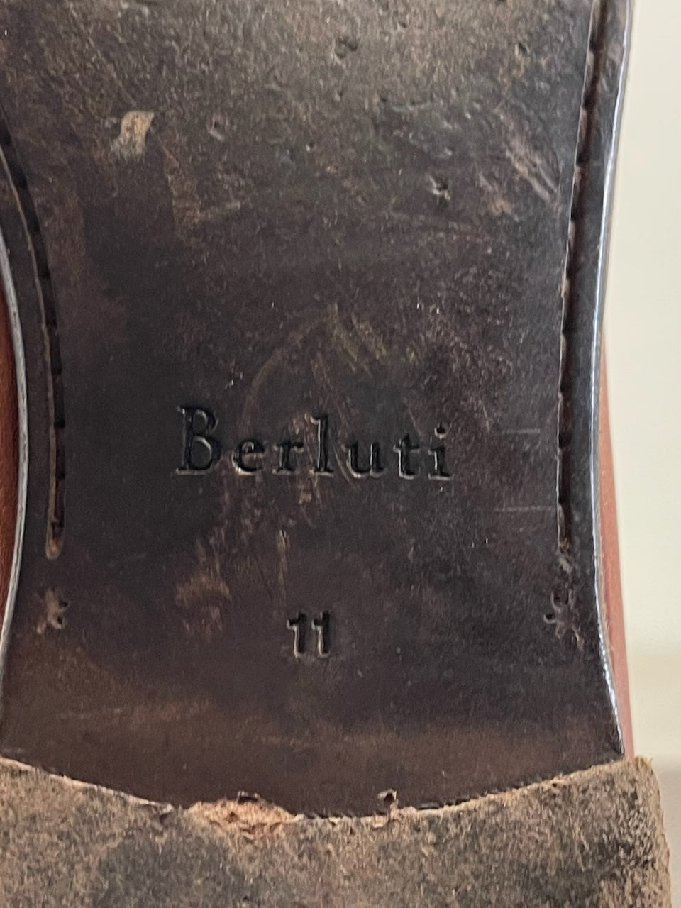 Derbies Berluti camel T.45