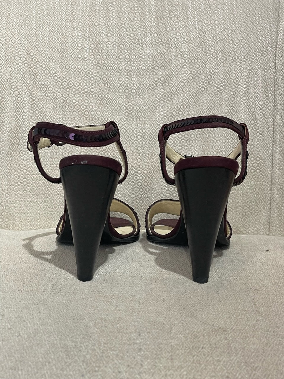 Sandales Miu Miu Prunes T.35 Neuves