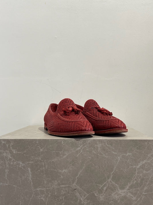 Mocassins Fratelli Rossetti rouge T.44