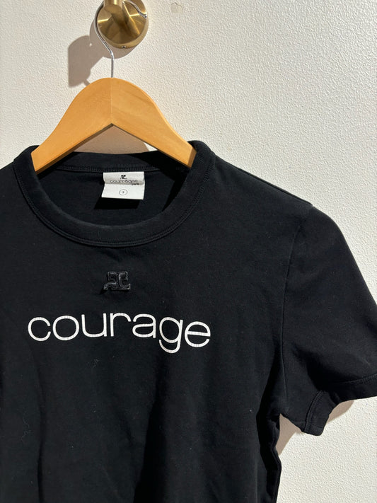 T shirt Courrèges noir T.S