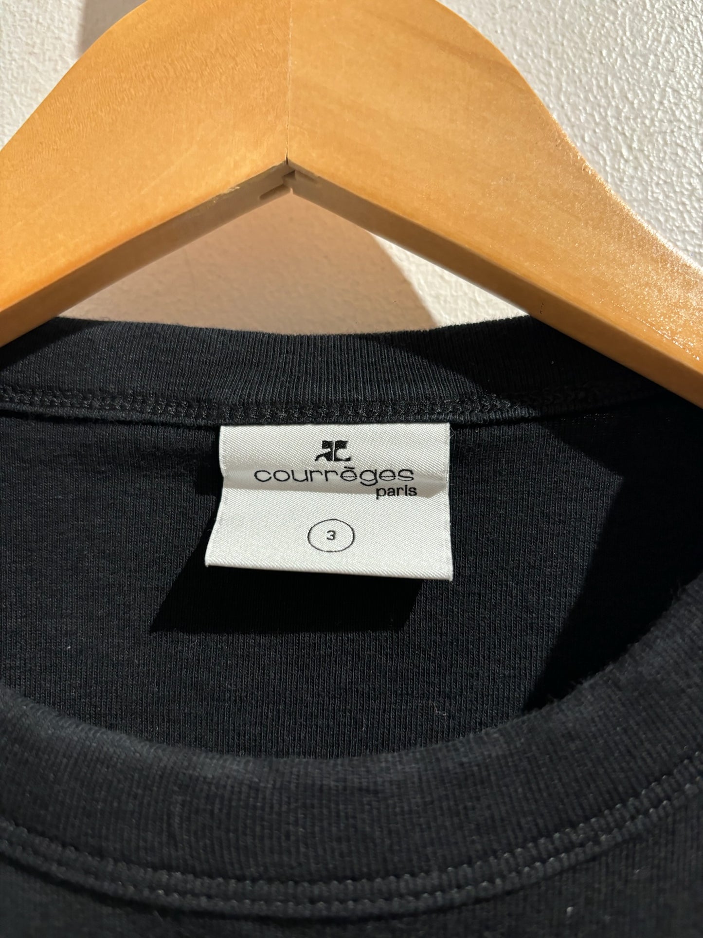 T shirt Courrèges noir T.S