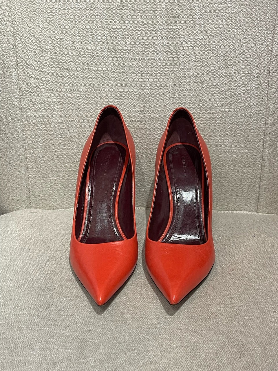Escarpins Celine rouge T.39