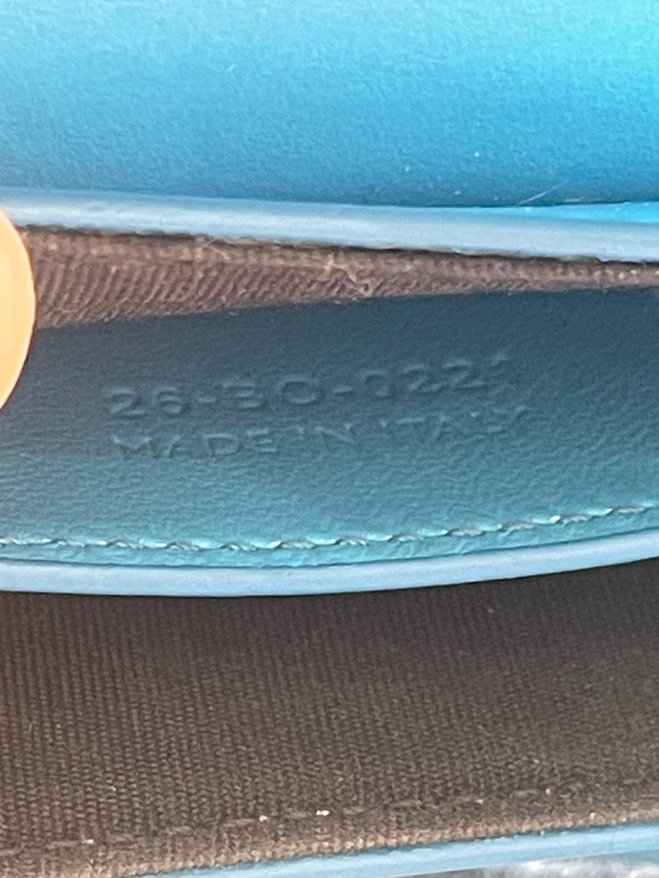 Mini sac Dior bleu
