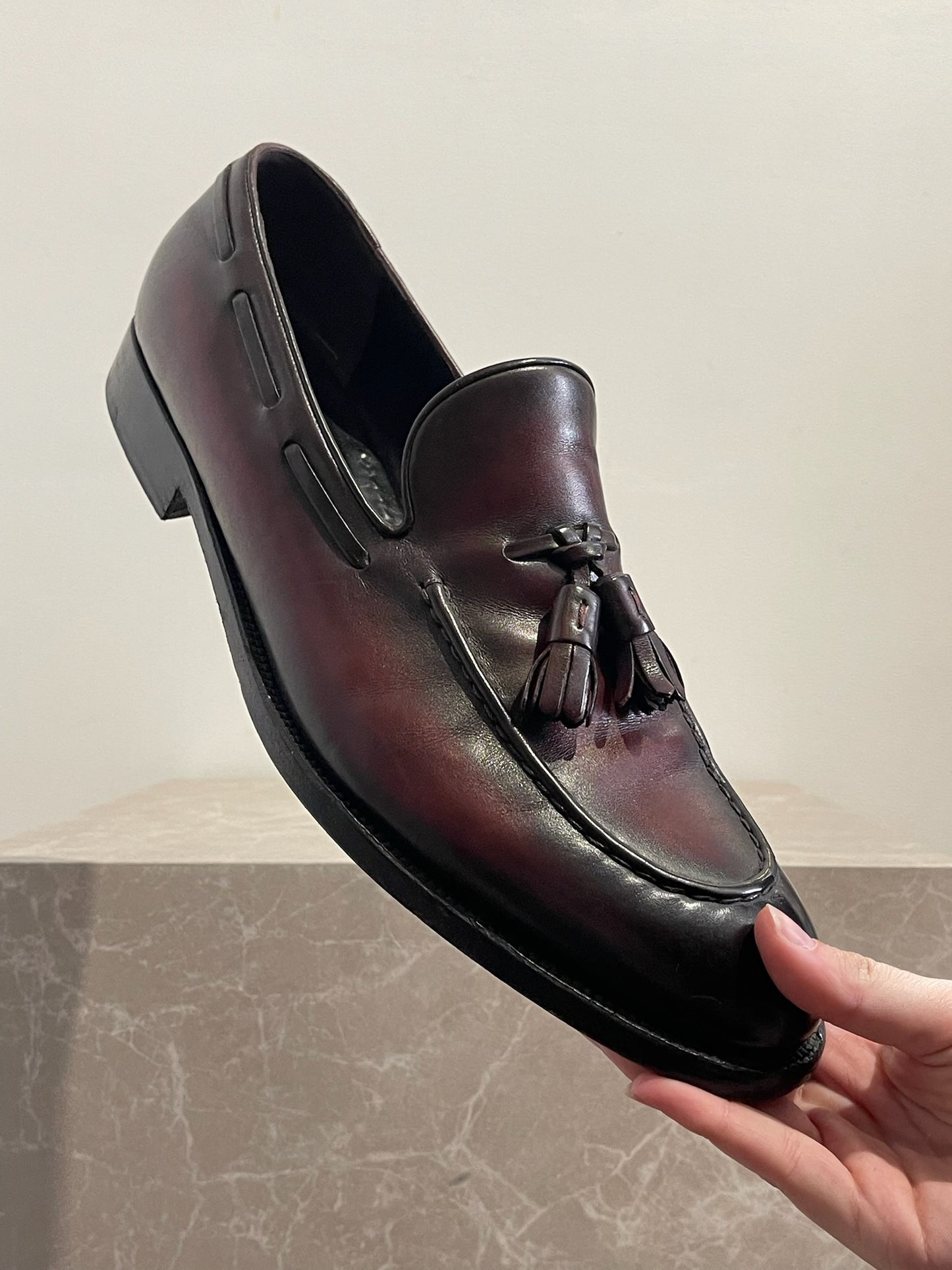 Mocassins Fratelli Rossetti bordeaux T.44,5