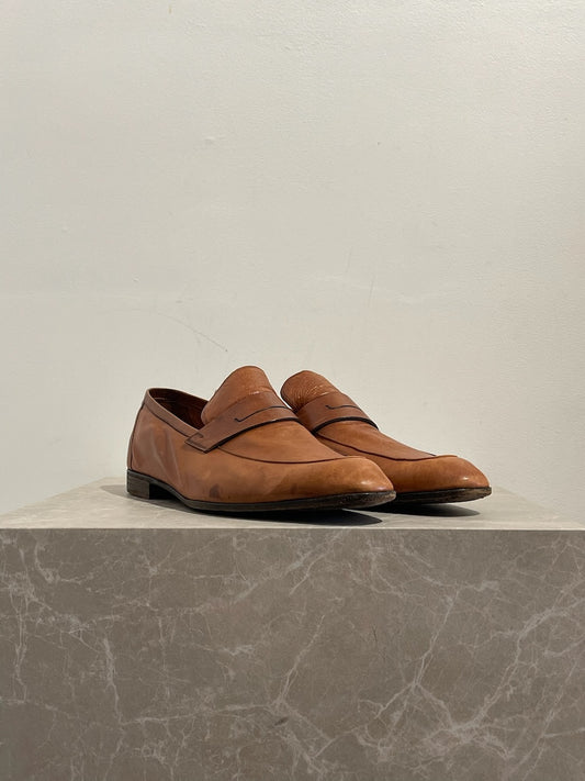 Mocassins Berluti camel T.45