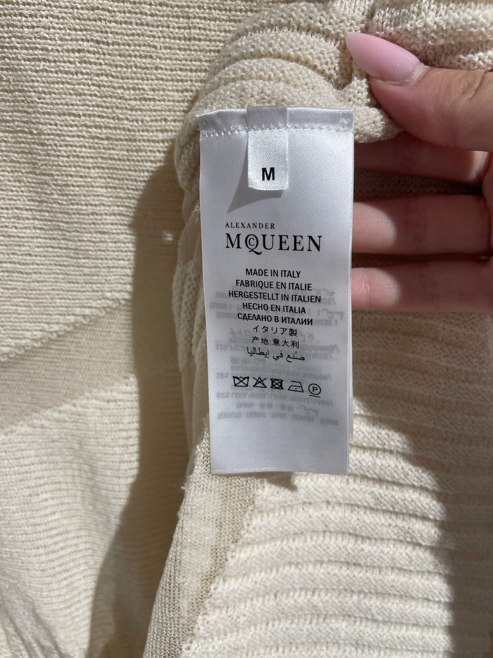 Robe Alexander Mcqueen beige T.M
