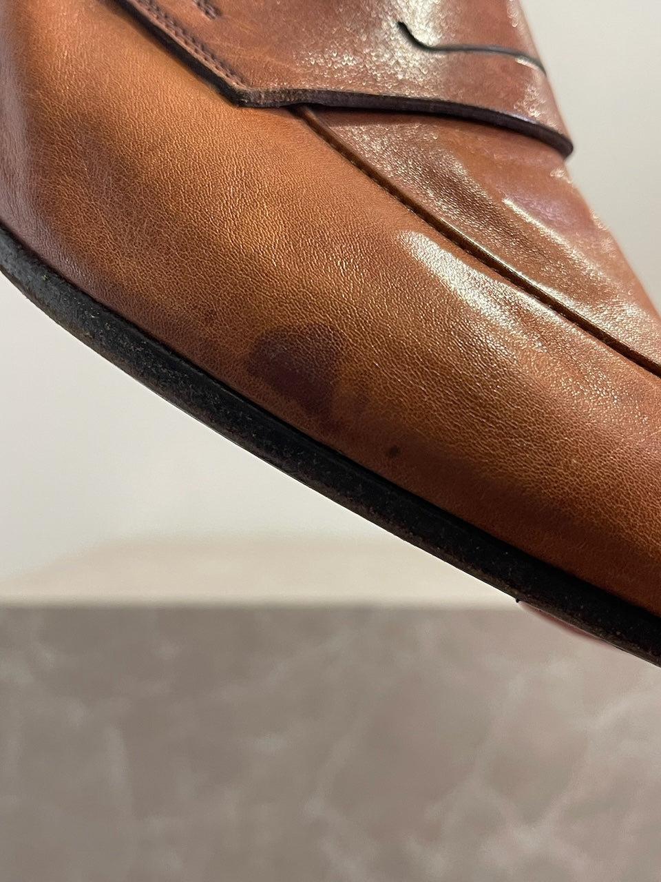 Mocassins Berluti camel T.45