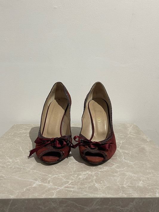 Escarpins Valentino bordeaux T.36,5