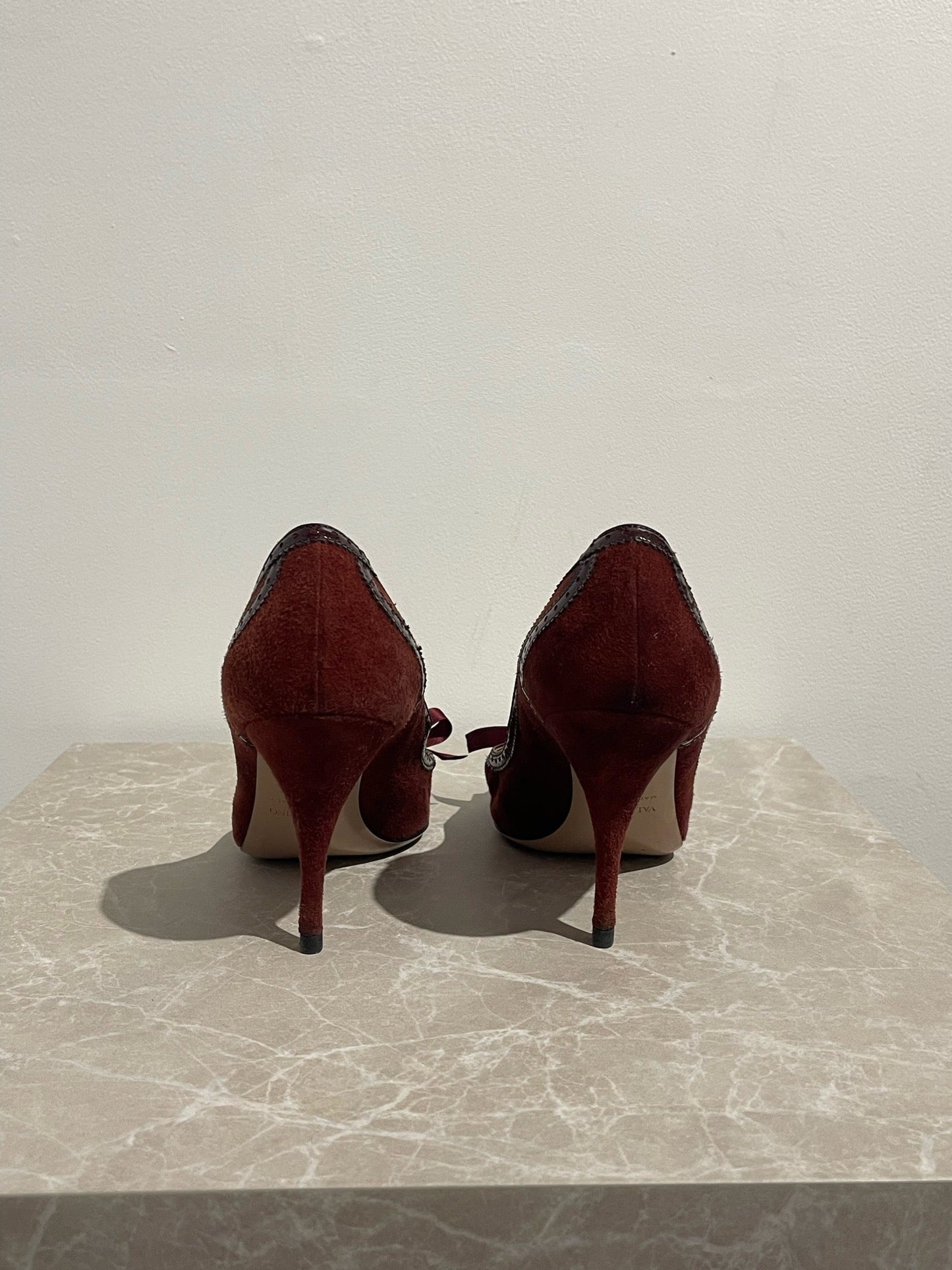 Escarpins Valentino bordeaux T.36,5