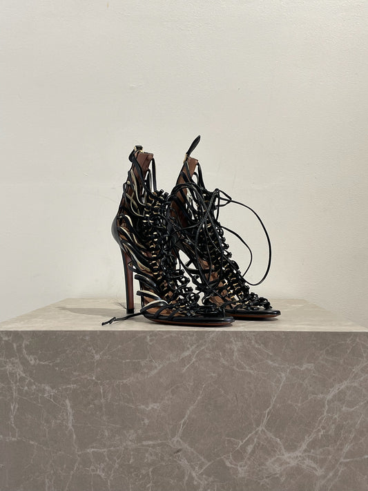 Sandales Alaia noires T.36 NEUVES