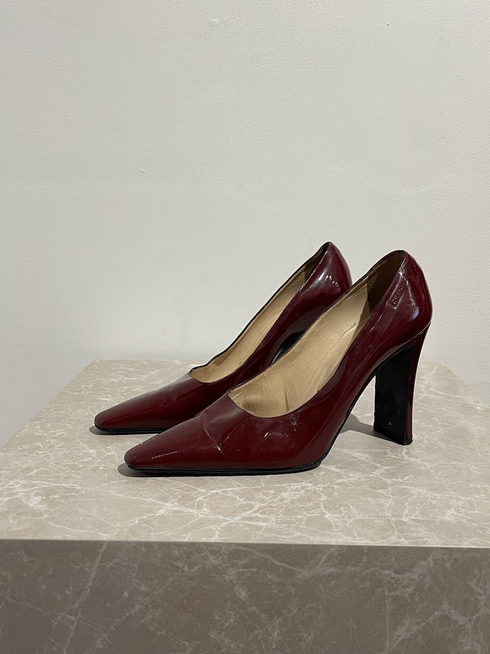 Escarpins Chanel bordeaux T.37