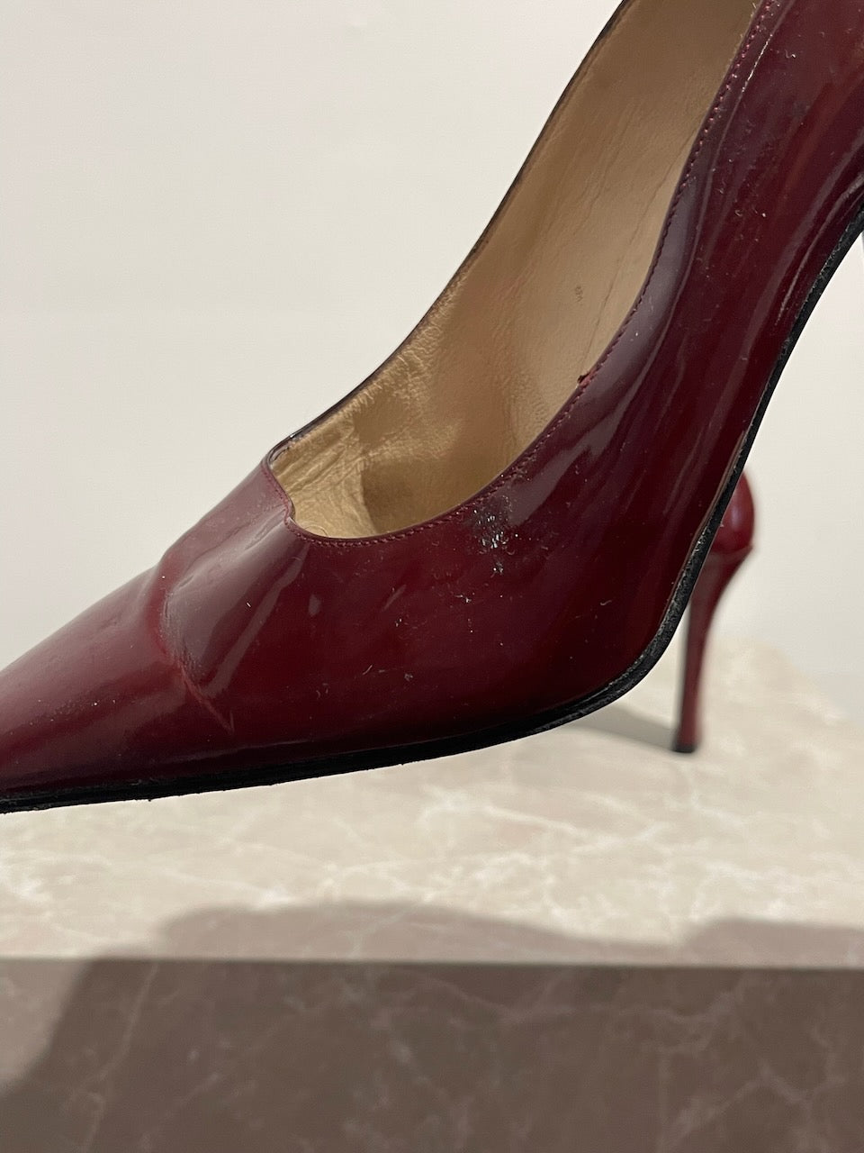 Escarpins Chanel bordeaux T.37