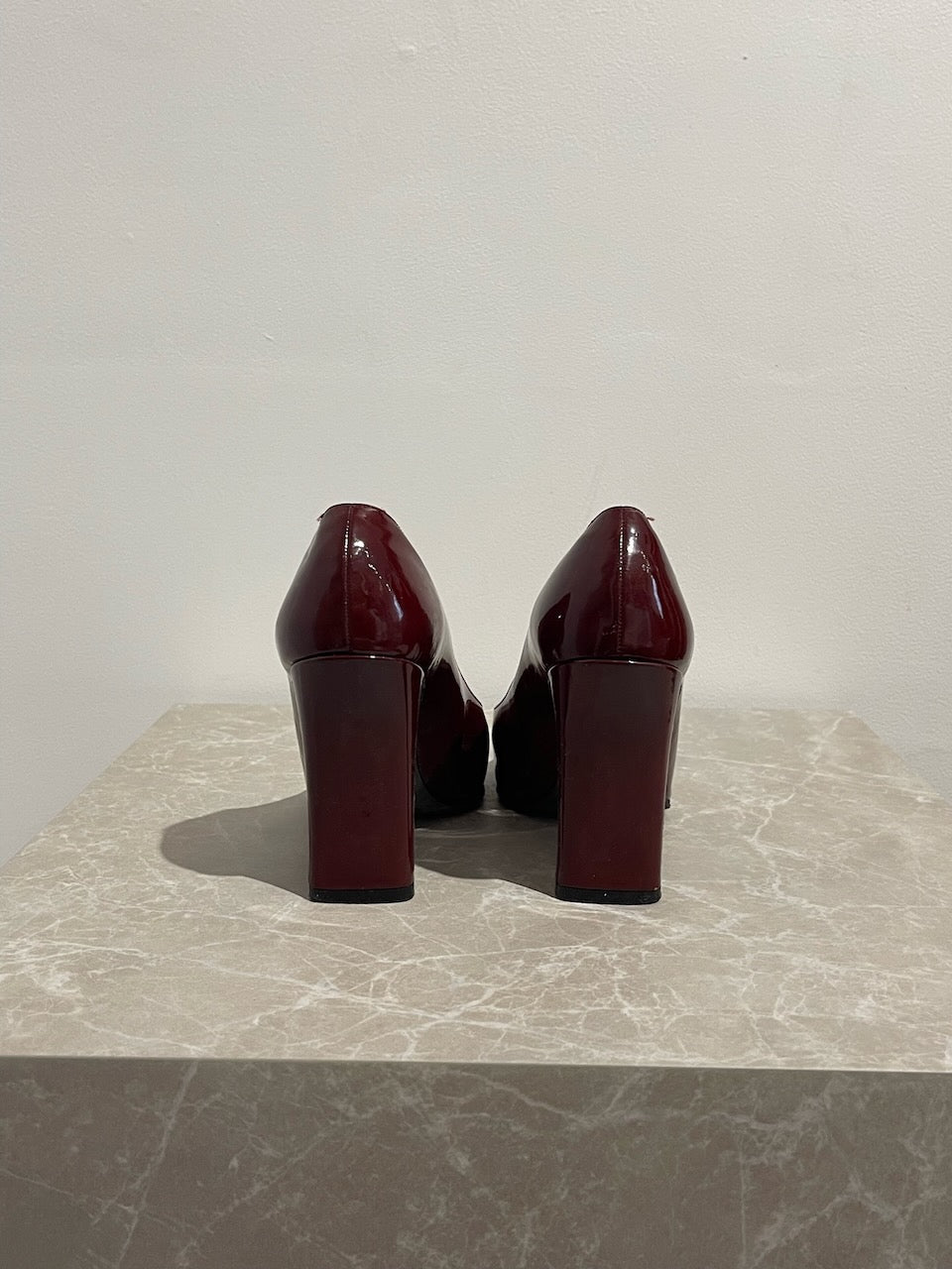 Escarpins Chanel bordeaux T.37