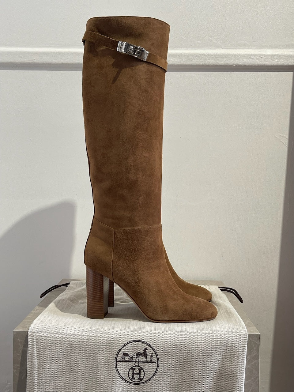 Bottes Hermès camel T.39 NEUVES