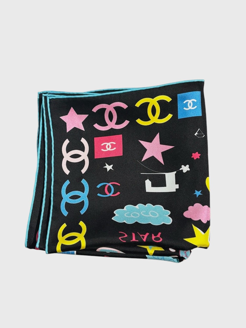 Foulard Chanel noir Disco