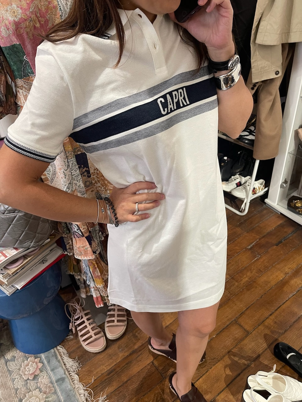 Robe Dior Capri blanche T.S