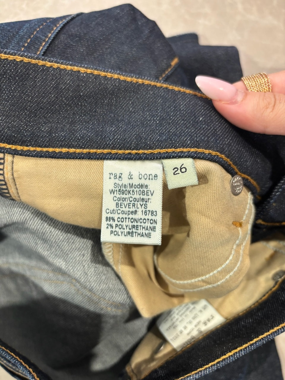 Jeans Rag & bone bleu T.26