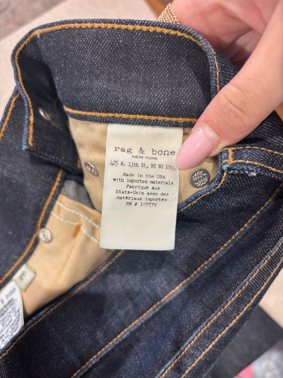 Jeans Rag & bone bleu T.26
