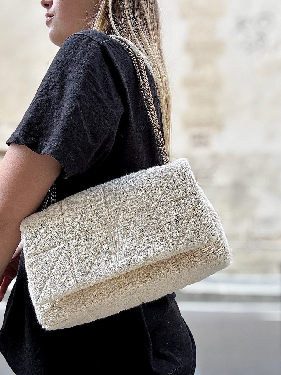 Sac Saint Laurent Jamie beige