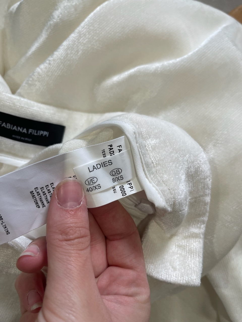 Pantalon Fabiana Filippi blanc T.36