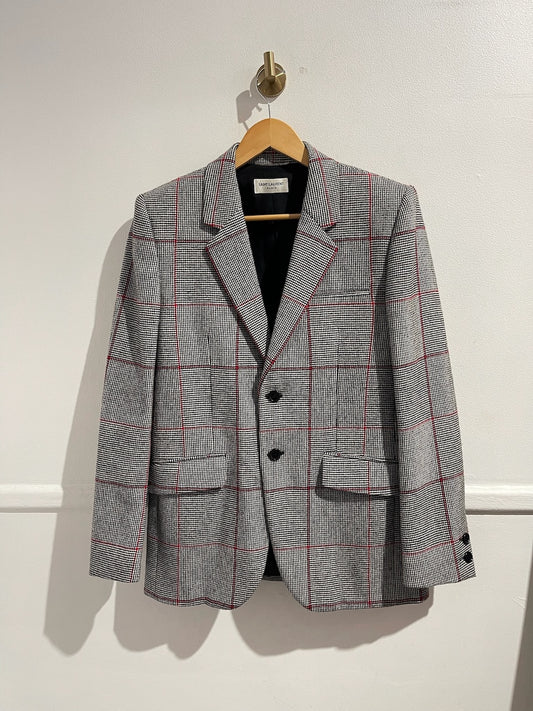 Veste Saint Laurent à carreaux T.46