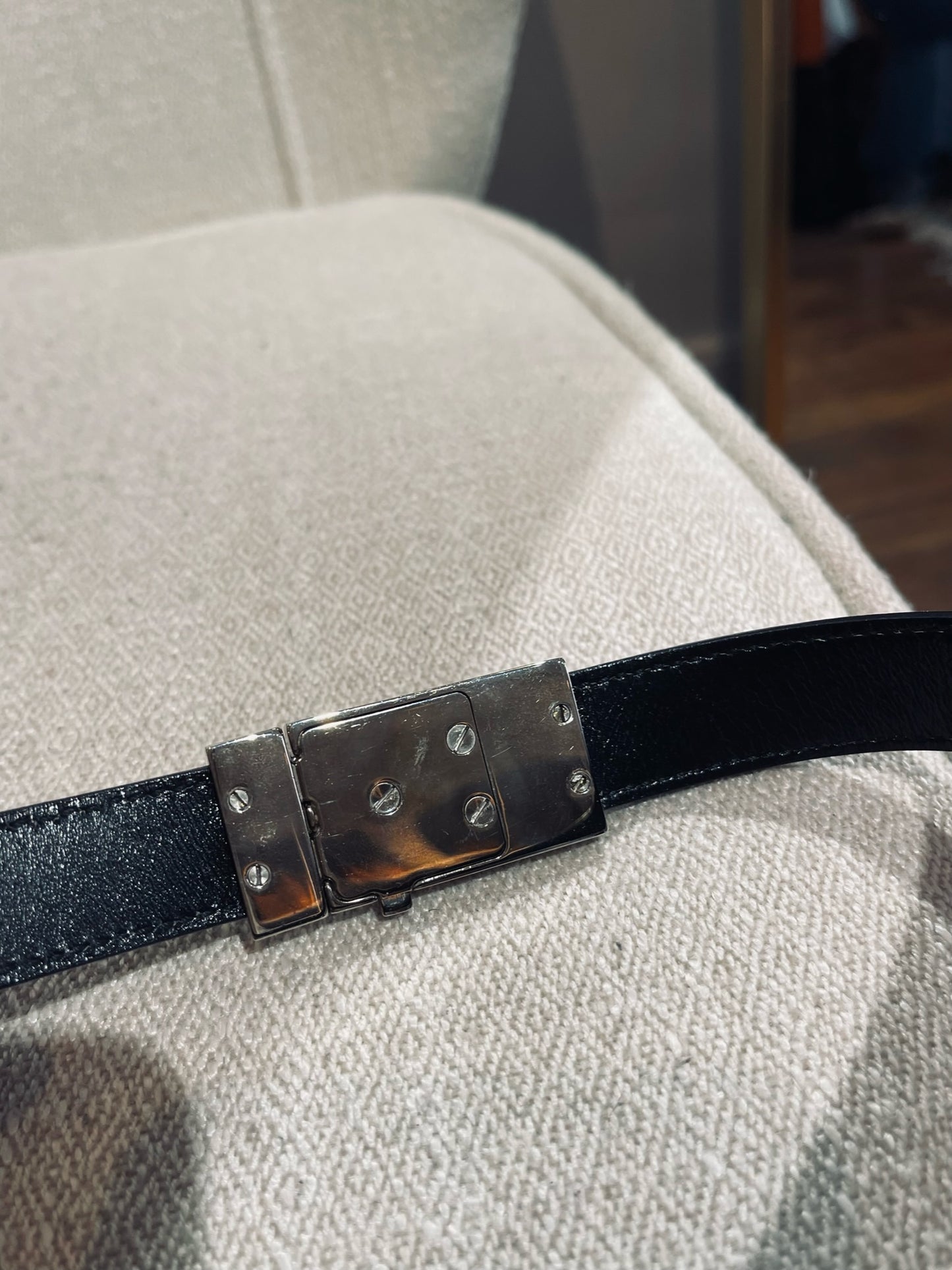 Ceinture Gucci noire T.70