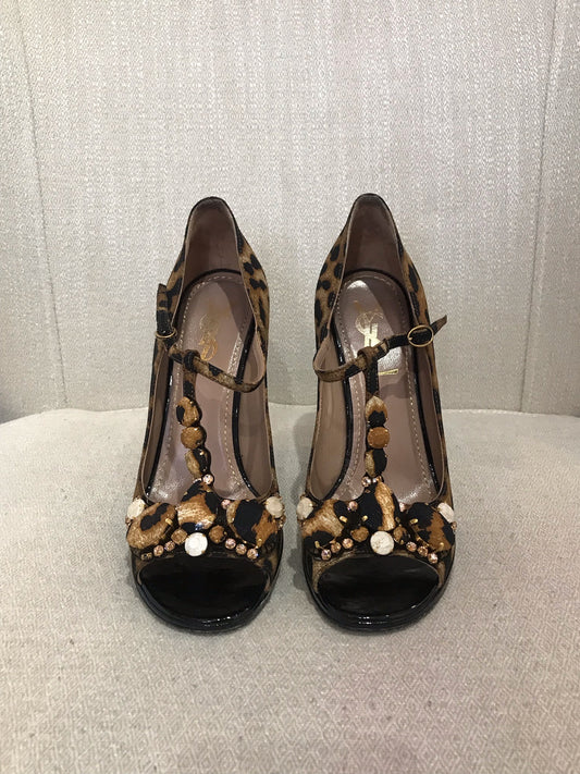 Escarpins Yves Saint Laurent leopard T.35,5