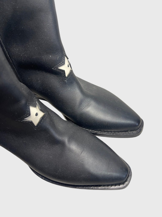 Bottes Dior noires T.36