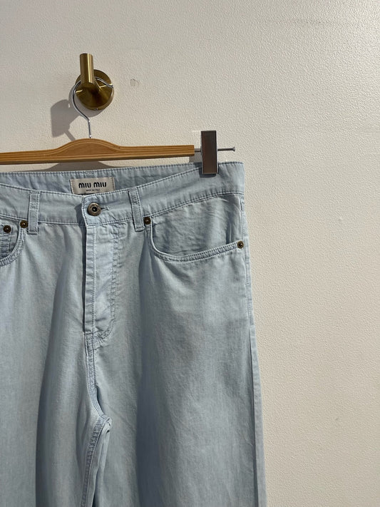 Pantalon Miu Miu bleu T.26