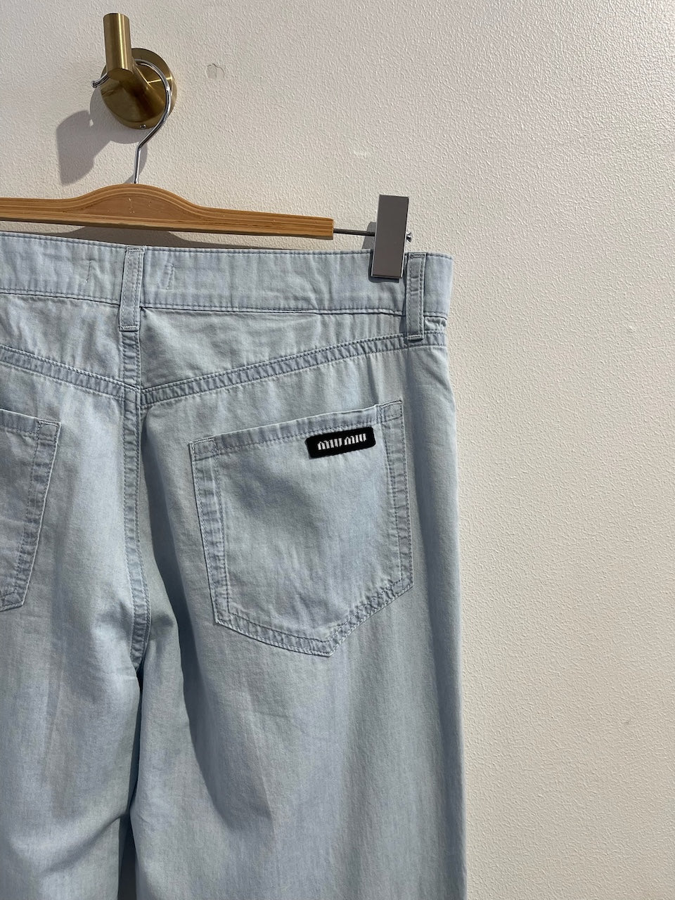 Pantalon Miu Miu bleu T.26