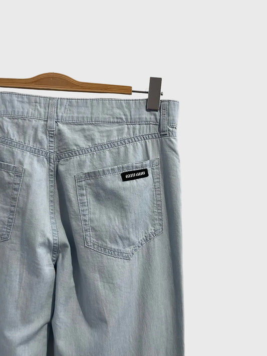 Pantalon Miu Miu bleu T.26