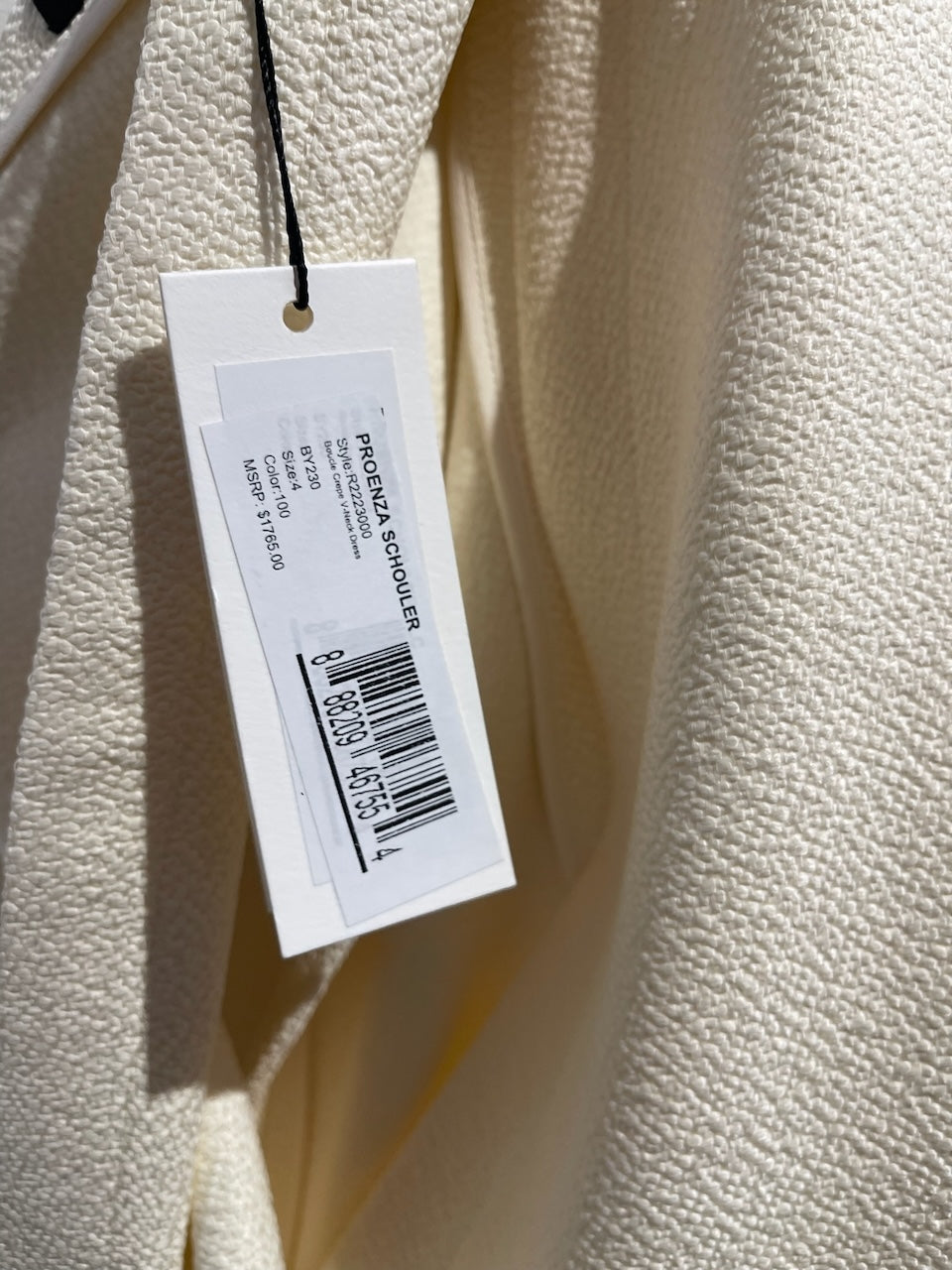 Robe Proenza Schouler écrue T.38 NEUVE