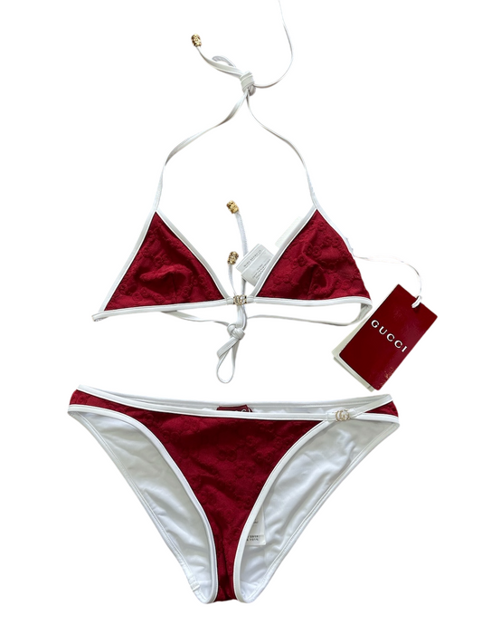 Maillot de bain Gucci rouge T.XS