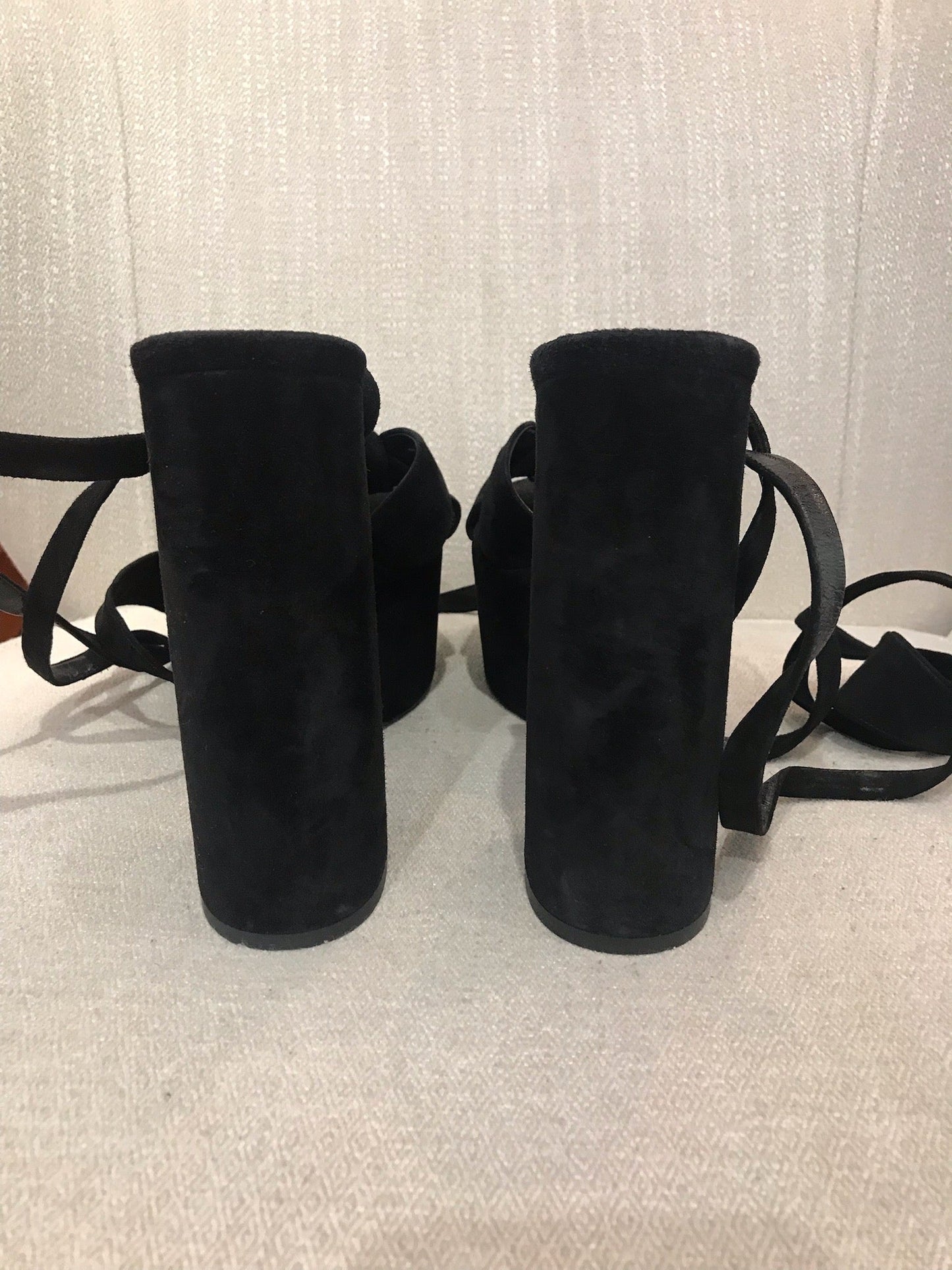 Sandales Saint Laurent noires T.39,5