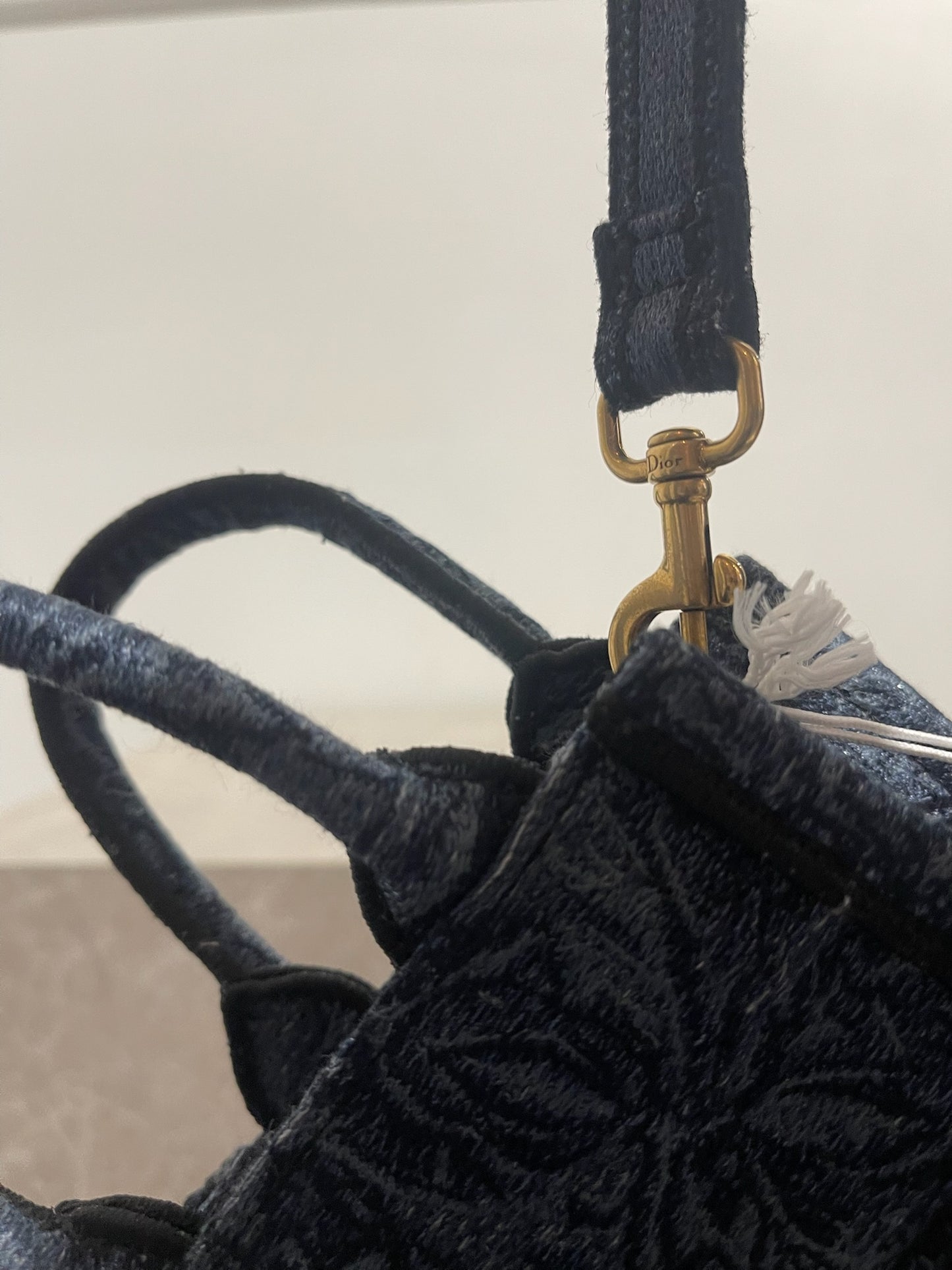 Sac Dior Book Tote mini bleu